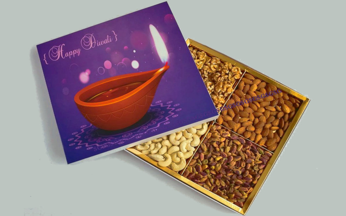 Diwali Nuts & Dry Fruit Box 2024 - Customizable-Gift-Boxes